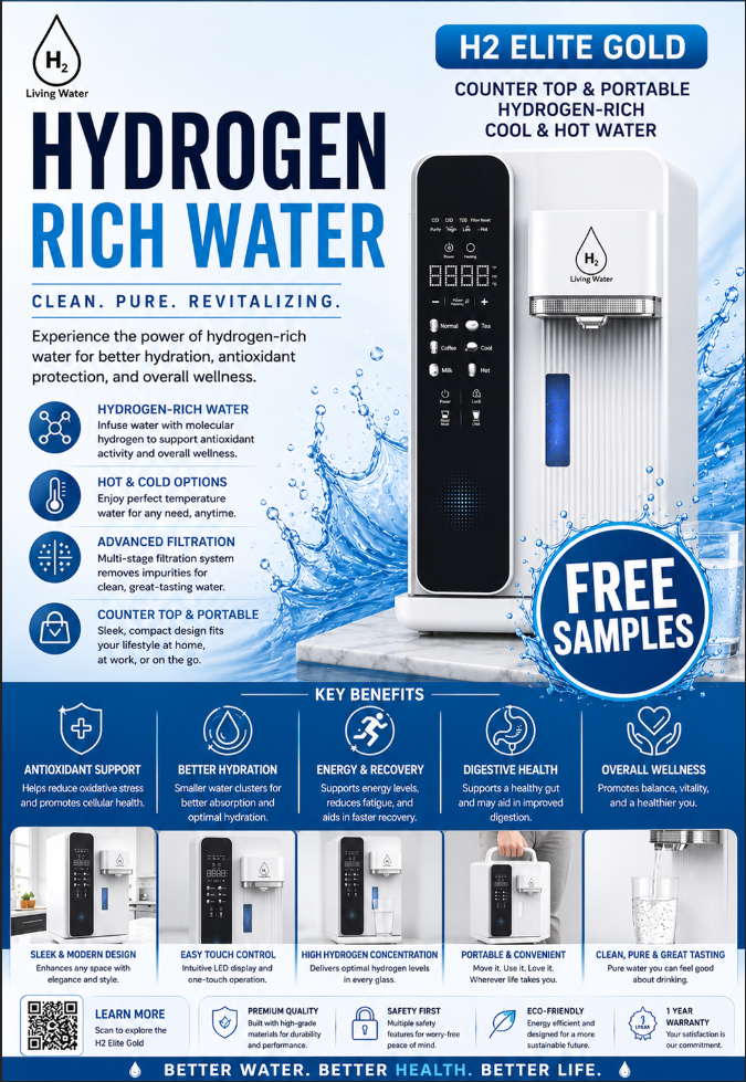 H2 ELITE GOLD™ Hydrogen Water System